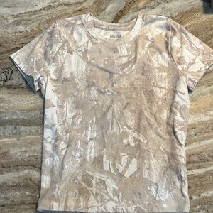 Hollister Tan Abstract Print Tee